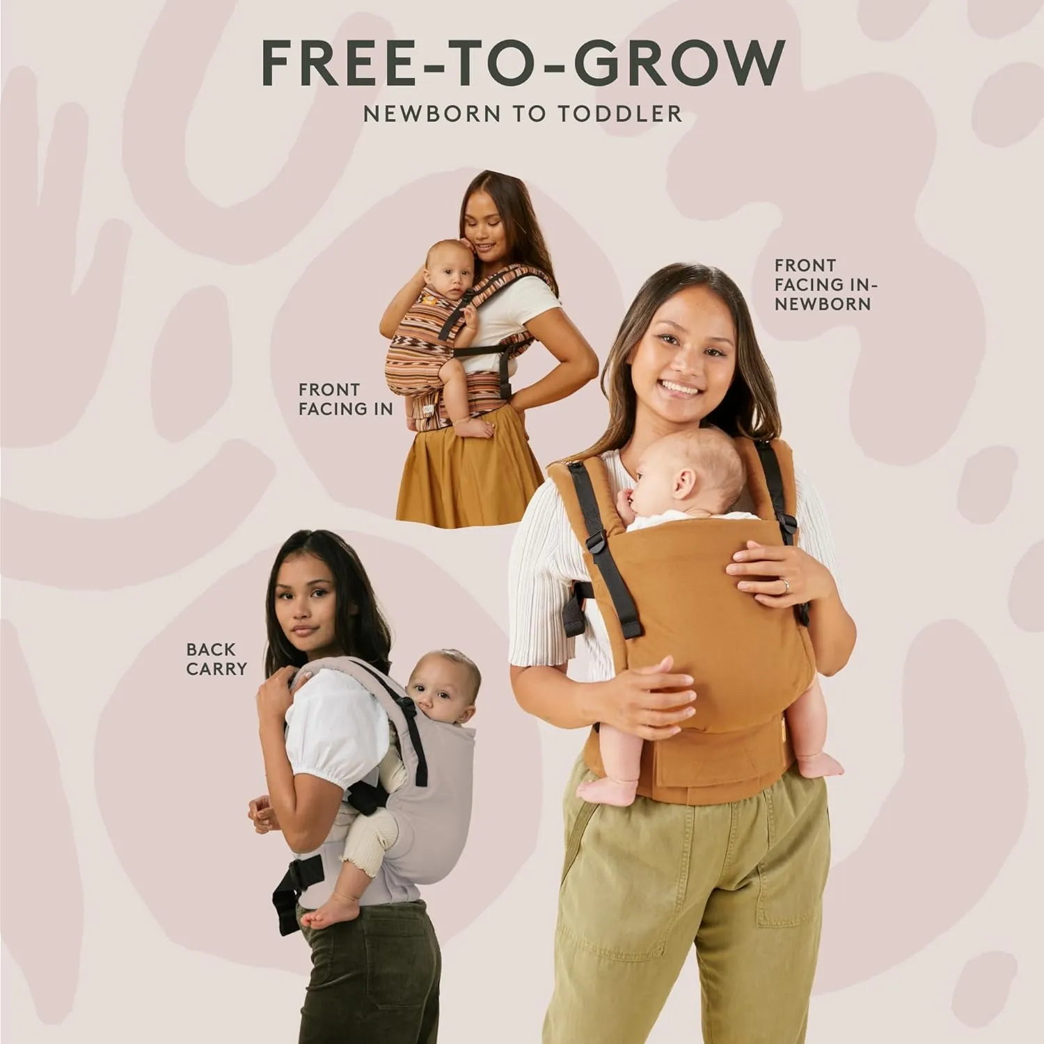 Baby Tula Ergonomic Free-to-Grow Baby Carrier - Play