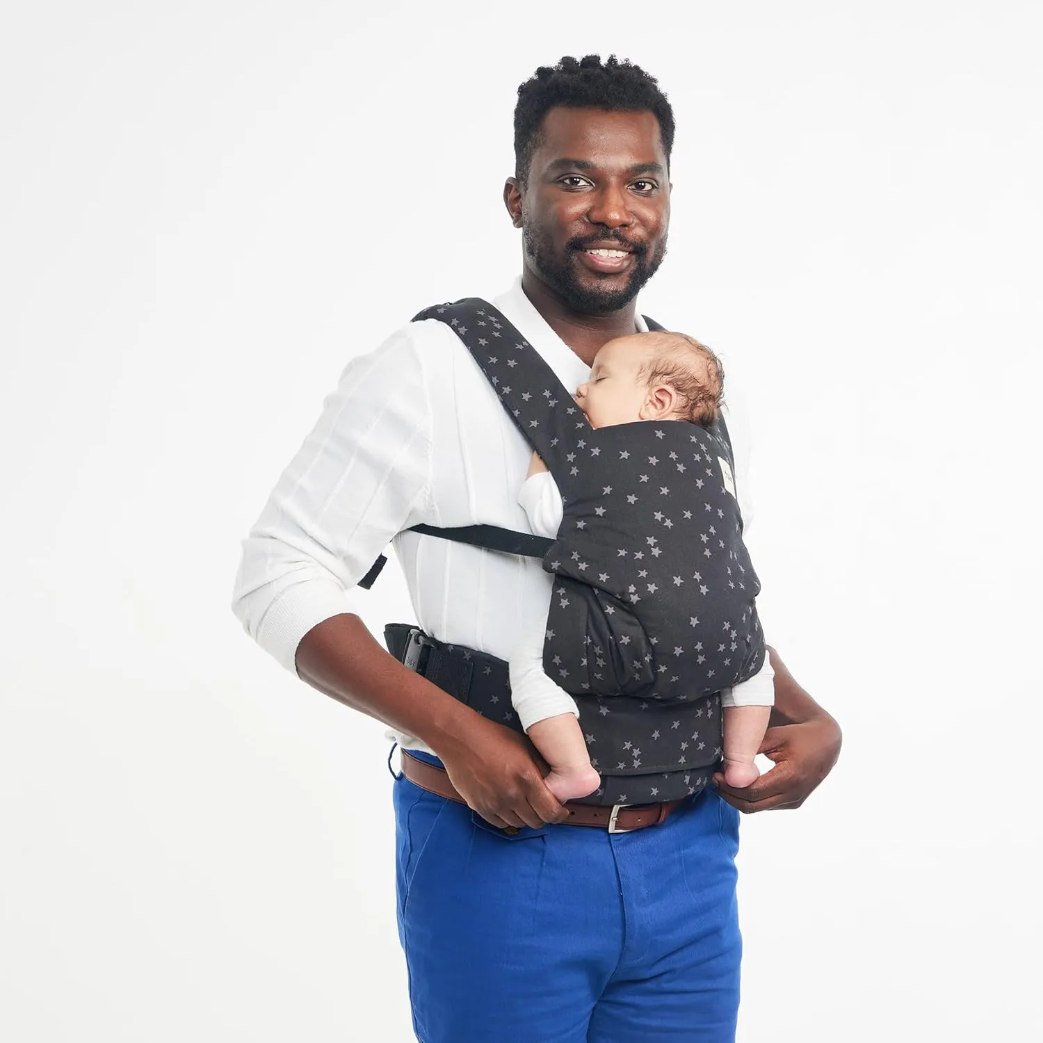 Baby Tula Explore Cotton Baby Carrier 7 – 45 lb, Adjustable Newborn to Toddler Carrier, Multiple Ergonomic Positions Front and Back, Soft and Supportive – Tula Coast, Discover