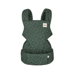 Baby Tula Explore Cotton Baby Carrier 7 – 45 lb, Adjustable Newborn to Toddler Carrier, Multiple Ergonomic Positions Front and Back, Soft and Supportive – Tula Coast, Seedling