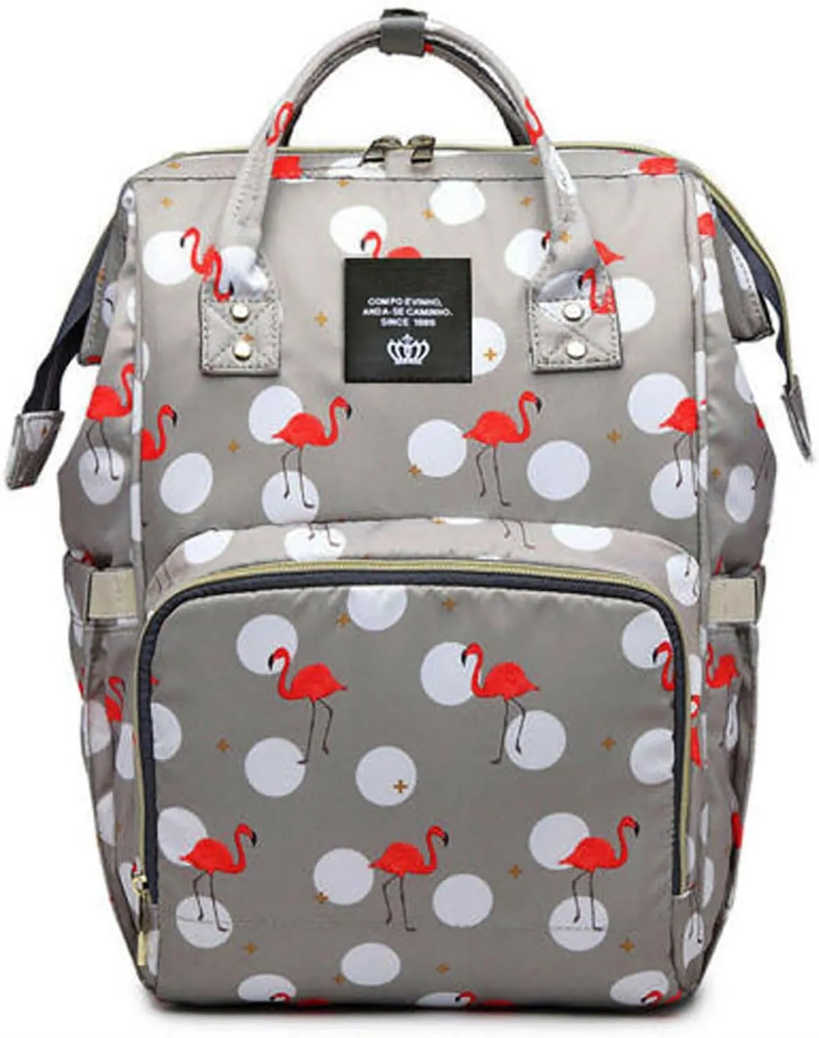 Backpack Diaper Bag with Changing Station, Multi function Boys Girls Baby Backpack for Mom Dad, Unisex Travel Essentials Tote, Waterproof Wet Dry Bags, Baby Nursing Organizer Pouches, Gray