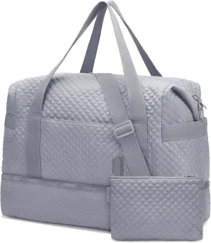 BAGSMART Large Gym Bag with Yoga Mat Buckle, Weekender Overnight Bag for Women, Travel Duffle Bag for Travel Essentials, Carry On Tote Bag Hospital Bag for Labor and Delivery