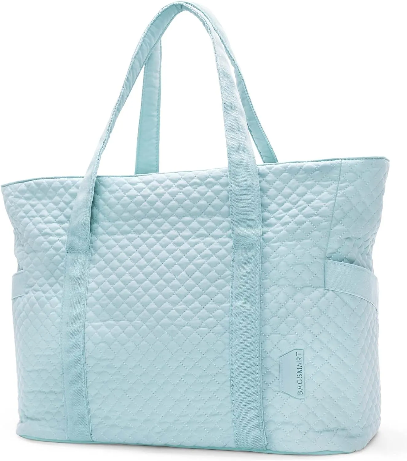 BAGSMART Large Tote Bag For Women, Travel Shoulder Bag Top Handle Handbag with Yoga Mat Buckle for Gym, Work, Travel