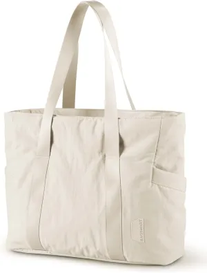 BAGSMART Tote Bag for Women with Zipper, Gym Tote with Compartments, Work Tote Nurse Dance Yoga Bag for Sport, Travel