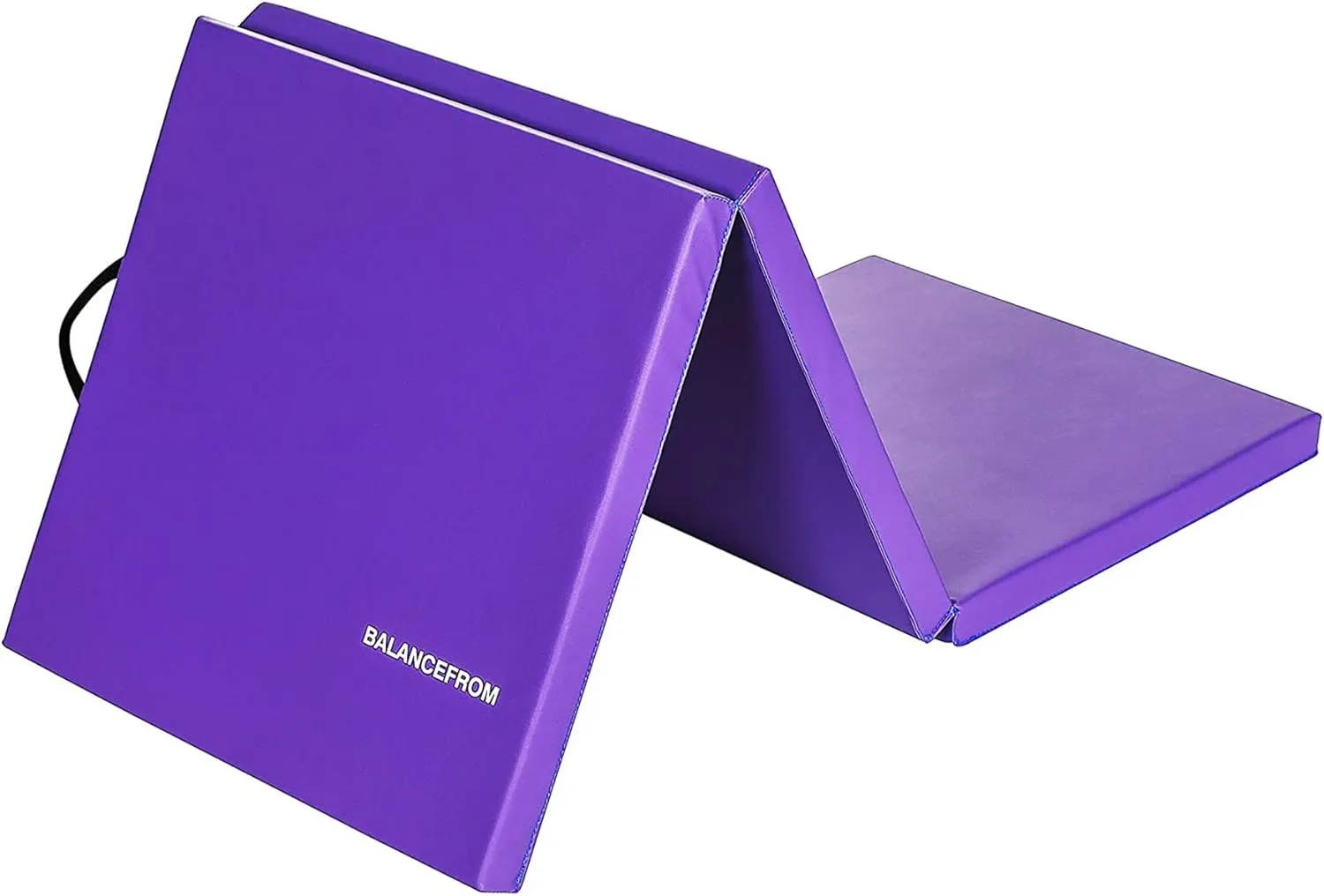 BalanceFrom Folding Gymnastics Mat Home Gym Floor Tumbling Equipment, Multicolor