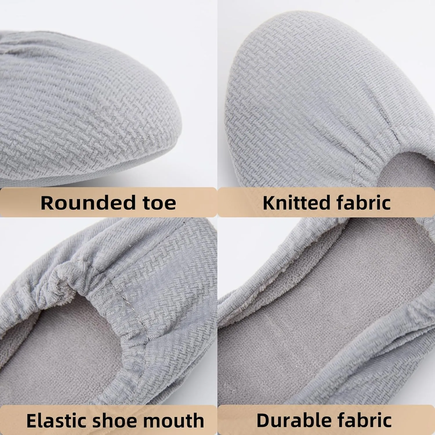 Ballet Slippers for Women Comfortable for Travel Concert Stretchy for Wide Width and Narrow Feet Pull on Anti-Skid Comfy Warm Ballet Style Shoes All Season Wear Black Leopard Pink LightGrey US6-11