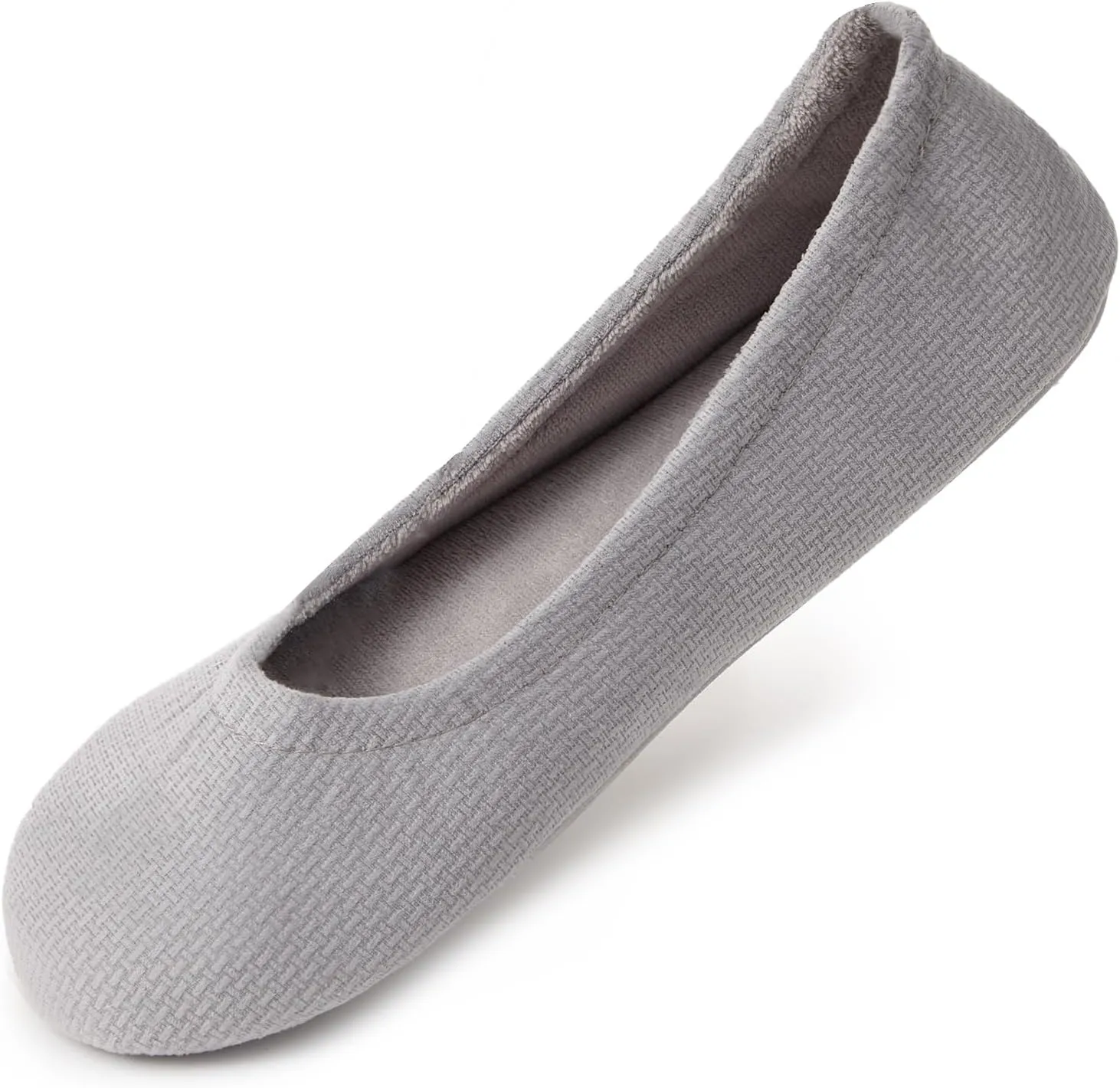 Ballet Slippers for Women Comfortable for Travel Concert Stretchy for Wide Width and Narrow Feet Pull on Anti-Skid Comfy Warm Ballet Style Shoes All Season Wear Black Leopard Pink LightGrey US6-11