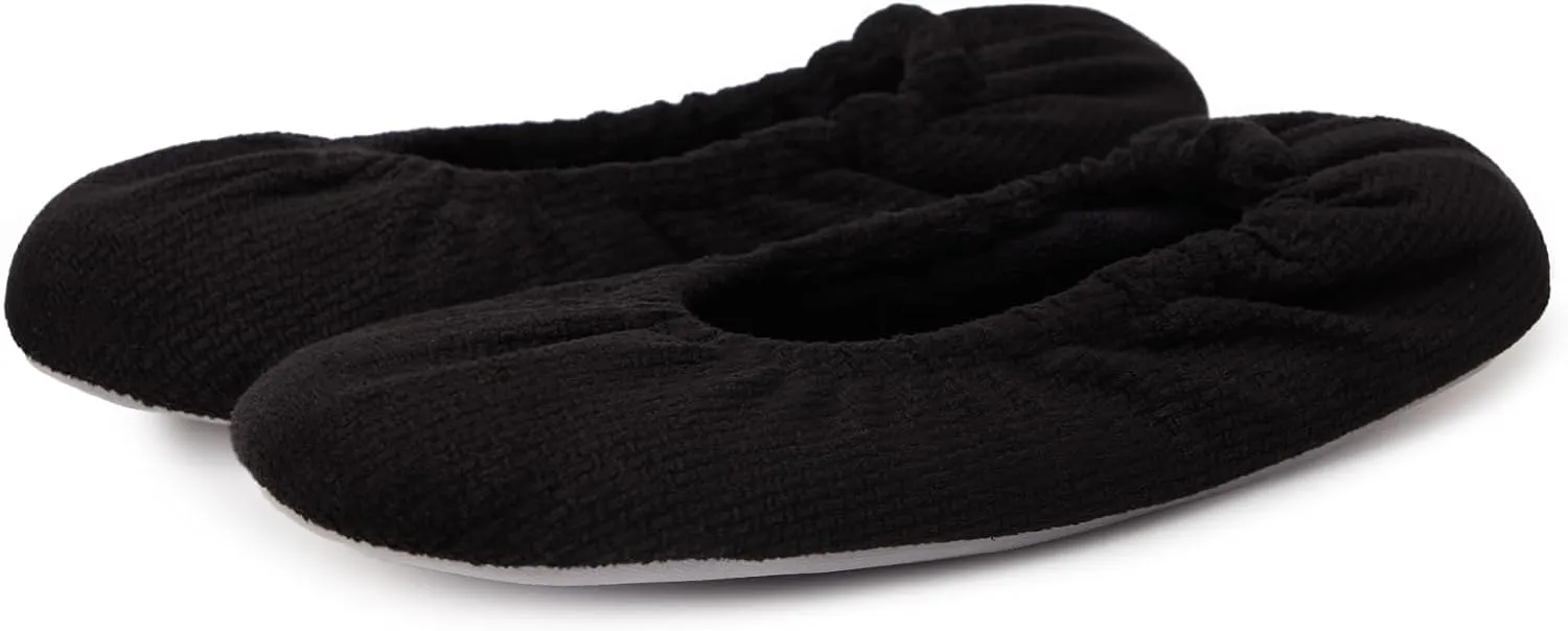 Ballet Slippers for Women Comfortable for Travel Concert Stretchy for Wide Width and Narrow Feet Pull on Anti-Skid Comfy Warm Ballet Style Shoes All Season Wear Black Leopard Pink LightGrey US6-11