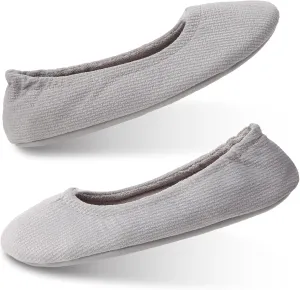 Ballet Slippers for Women Comfortable for Travel Concert Stretchy for Wide Width and Narrow Feet Pull on Anti-Skid Comfy Warm Ballet Style Shoes All Season Wear Black Leopard Pink LightGrey US6-11