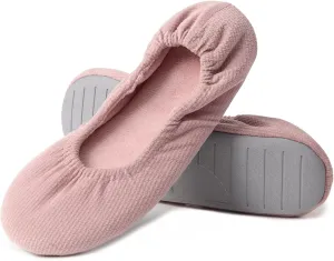 Ballet Slippers for Women Comfortable for Travel Concert Stretchy for Wide Width and Narrow Feet Pull on Anti-Skid Comfy Warm Ballet Style Shoes All Season Wear Black Leopard Pink LightGrey US6-11