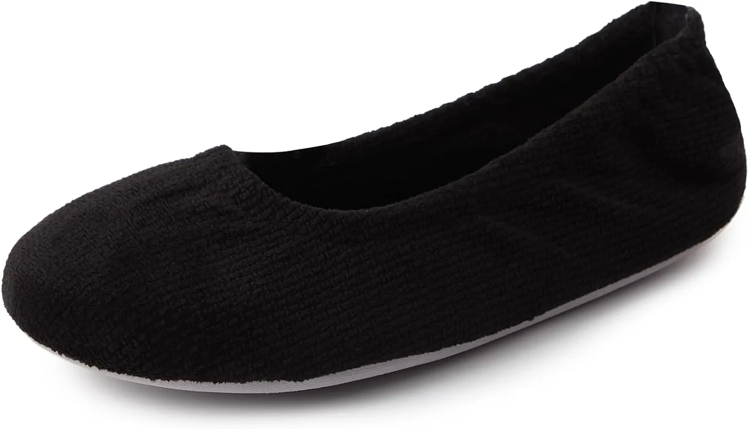 Ballet Slippers for Women Comfortable for Travel Concert Stretchy for Wide Width and Narrow Feet Pull on Anti-Skid Comfy Warm Ballet Style Shoes All Season Wear Black Leopard Pink LightGrey US6-11