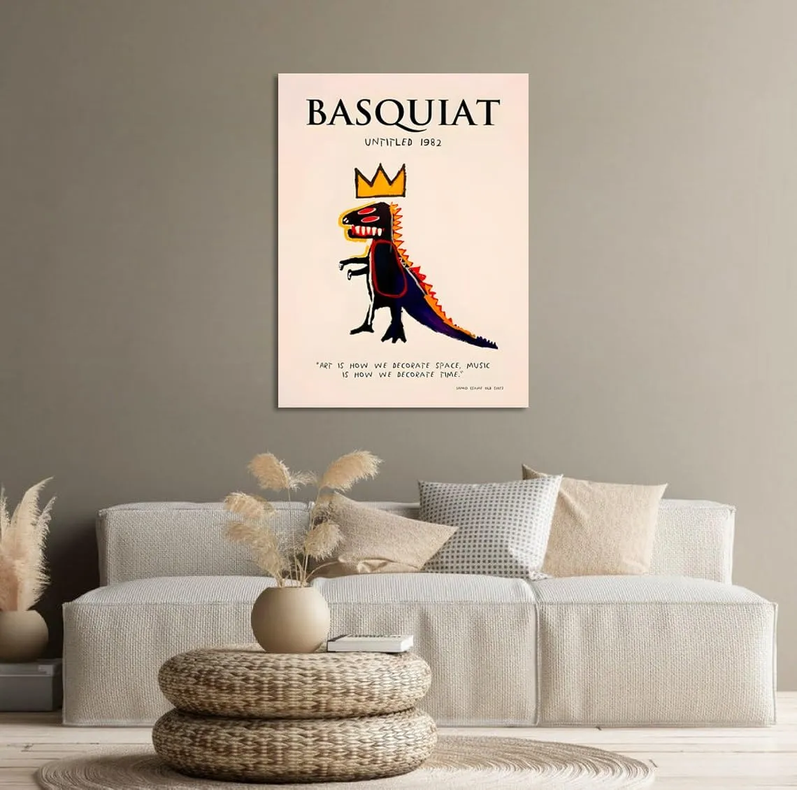 Basquiat Poster, Canvas Prints Jean Michel Basquiat 1982 Art, Basquiat Art Wall Decor, Basquiat Art, Basquiat Wall Art, Basquiat Decoration, Framed Jean-Michel Basquiat Wall Art Ready To Hang