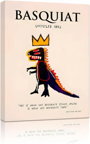 Basquiat Poster, Canvas Prints Jean Michel Basquiat 1982 Art, Basquiat Art Wall Decor, Basquiat Art, Basquiat Wall Art, Basquiat Decoration, Framed Jean-Michel Basquiat Wall Art Ready To Hang