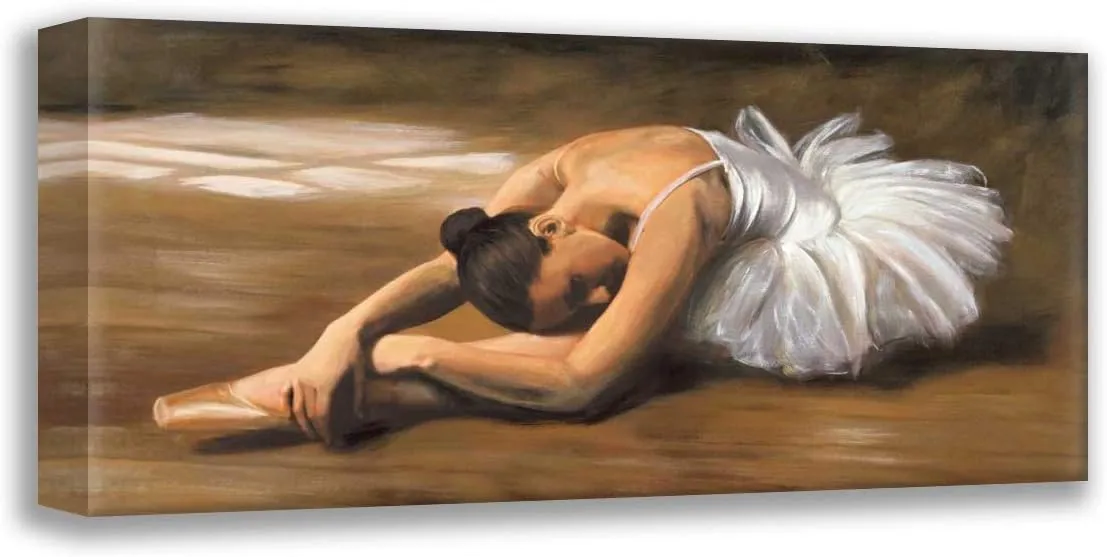 Bassetti, Andrea 24x12 Gallery Wrapped Stretched Canvas Art Titled: Danseuse