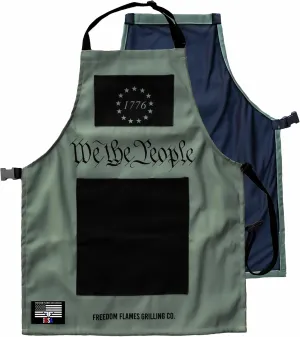 BBQ Grill Apron | Made in the USA | Kitchen Apron with Pockets | Grilling Accessory for Barbecue & Meat Smoker