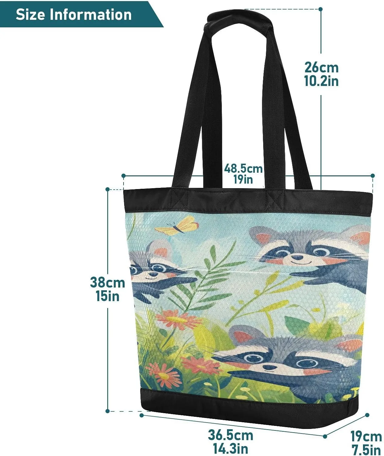 Beach Bag for Women Waterproof Sandproof Mesh Beach Tote Bag with Zipper and Pockets 1G