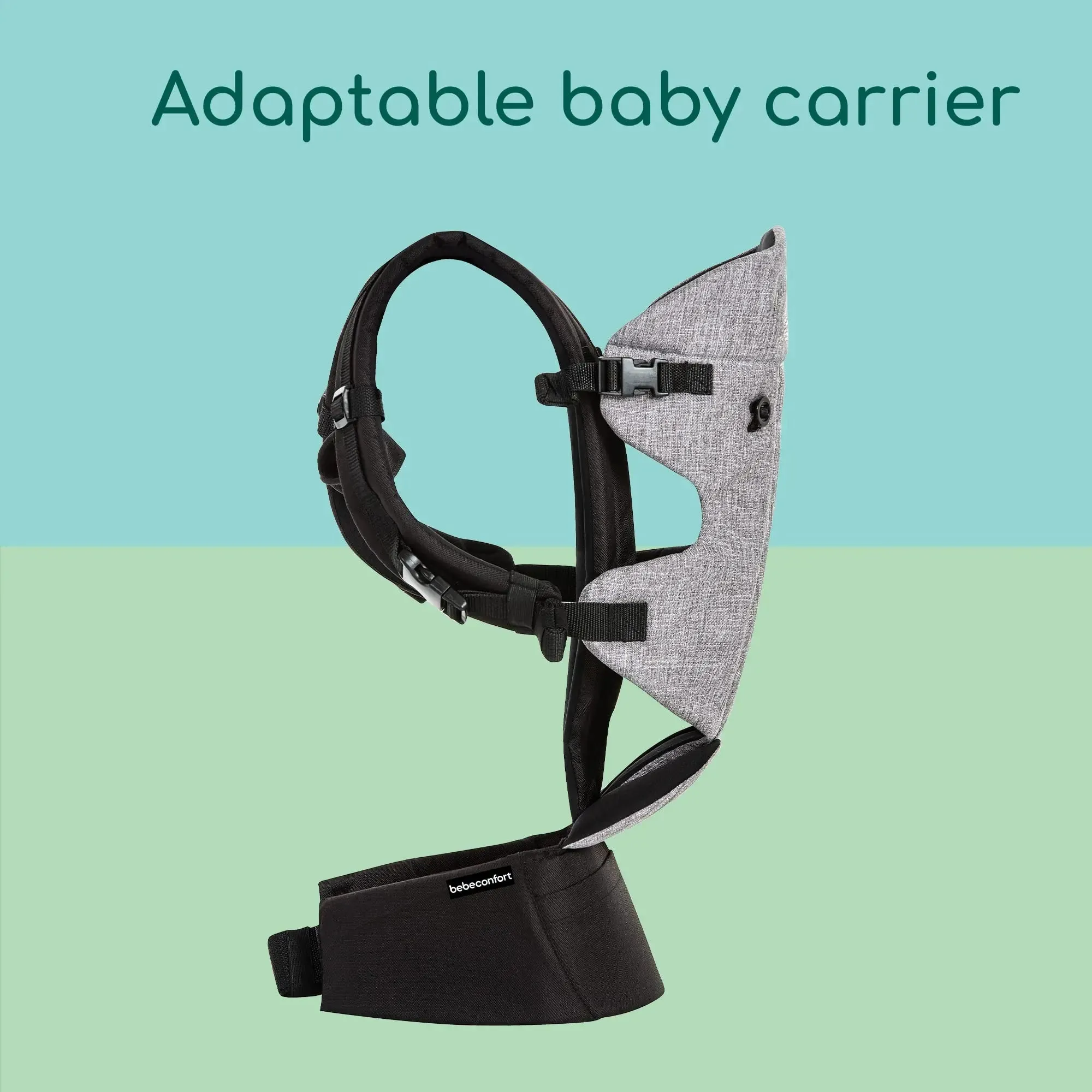 Bebeconfort Go4 Adjustable Baby Carrier from Birth to 3.5 Years, 0-15 Kg, Black Chic