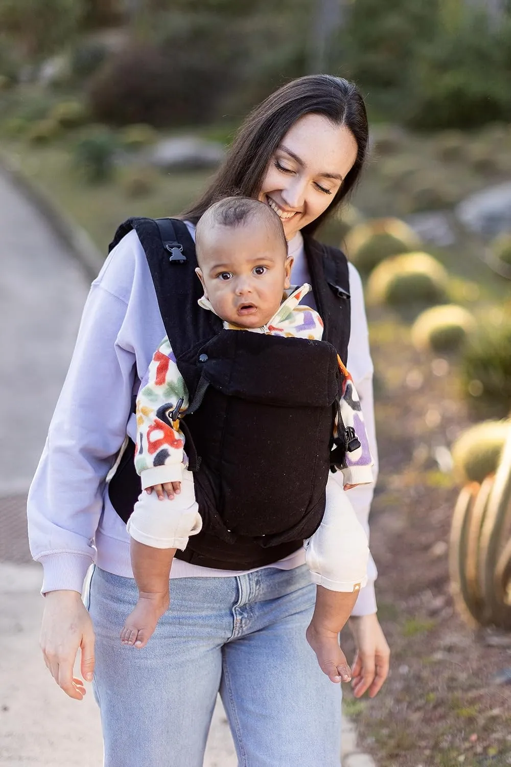 Beco Baby Carrier Gemini Newborn to Toddler-Front, Back and Hip Seat Carrier,Baby Carrier Backpack & Baby Front Carrier with Adjustable Seat,Ergonomic Baby Holder 7-35lbs (Organic Metro Black)