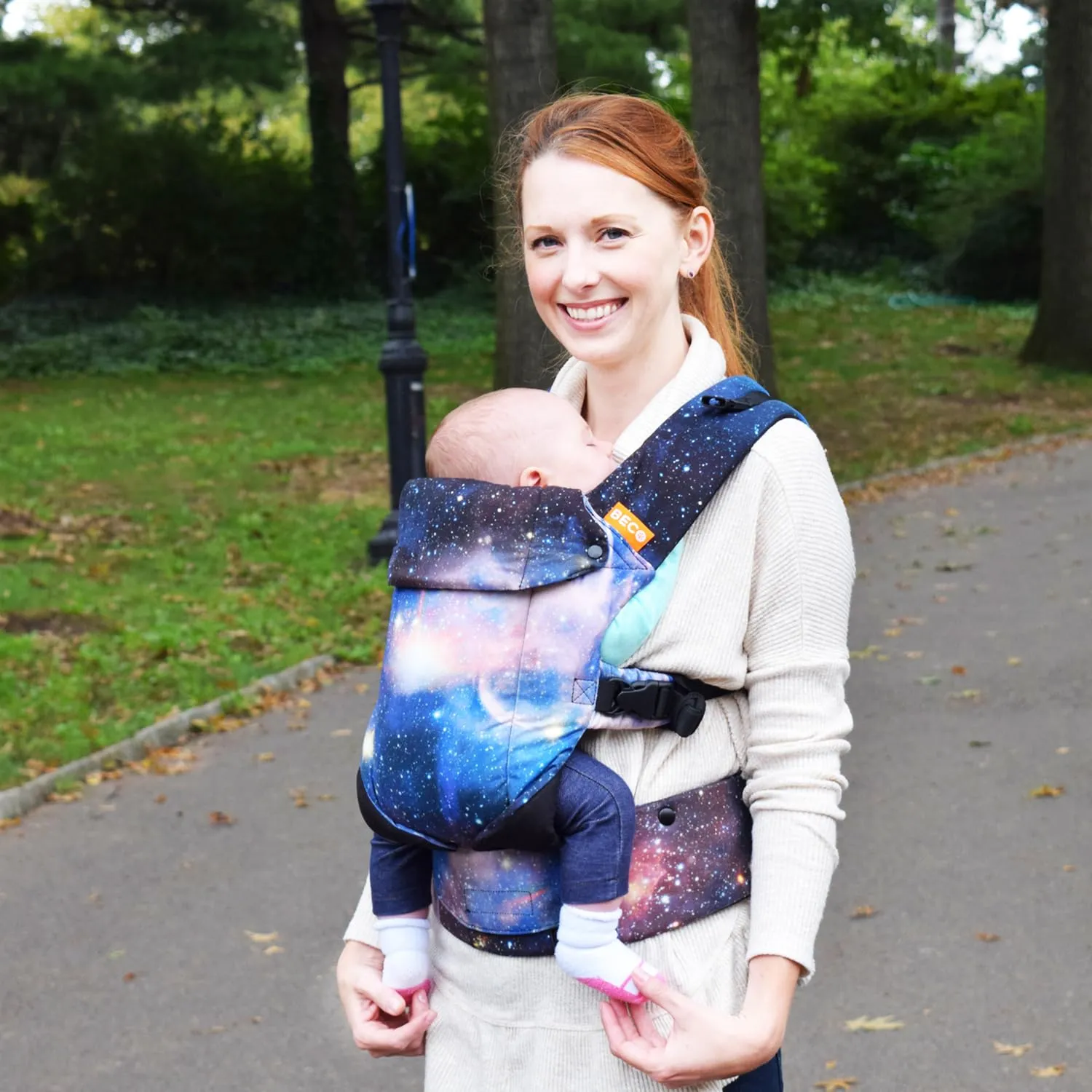 Beco Baby Gemini Newborn to Toddler Carrier - Front, Back and Hip Seat, Backpack & Front Carrier With Adjustable Seat, Ergonomic Holder 7-35lbs (Carina Nebula)