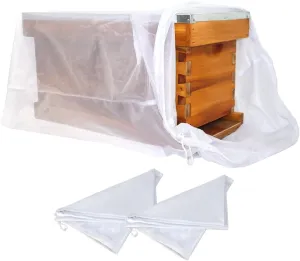 BeeCastle 2 Pieces Bee Hive Nuc Mesh Transport Bag Packing Net Bag Beekeeping Supplies for Transport Bee Box