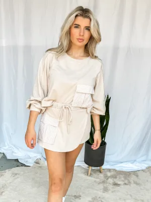 Bella Cotton Terry Skort ~ Seashell