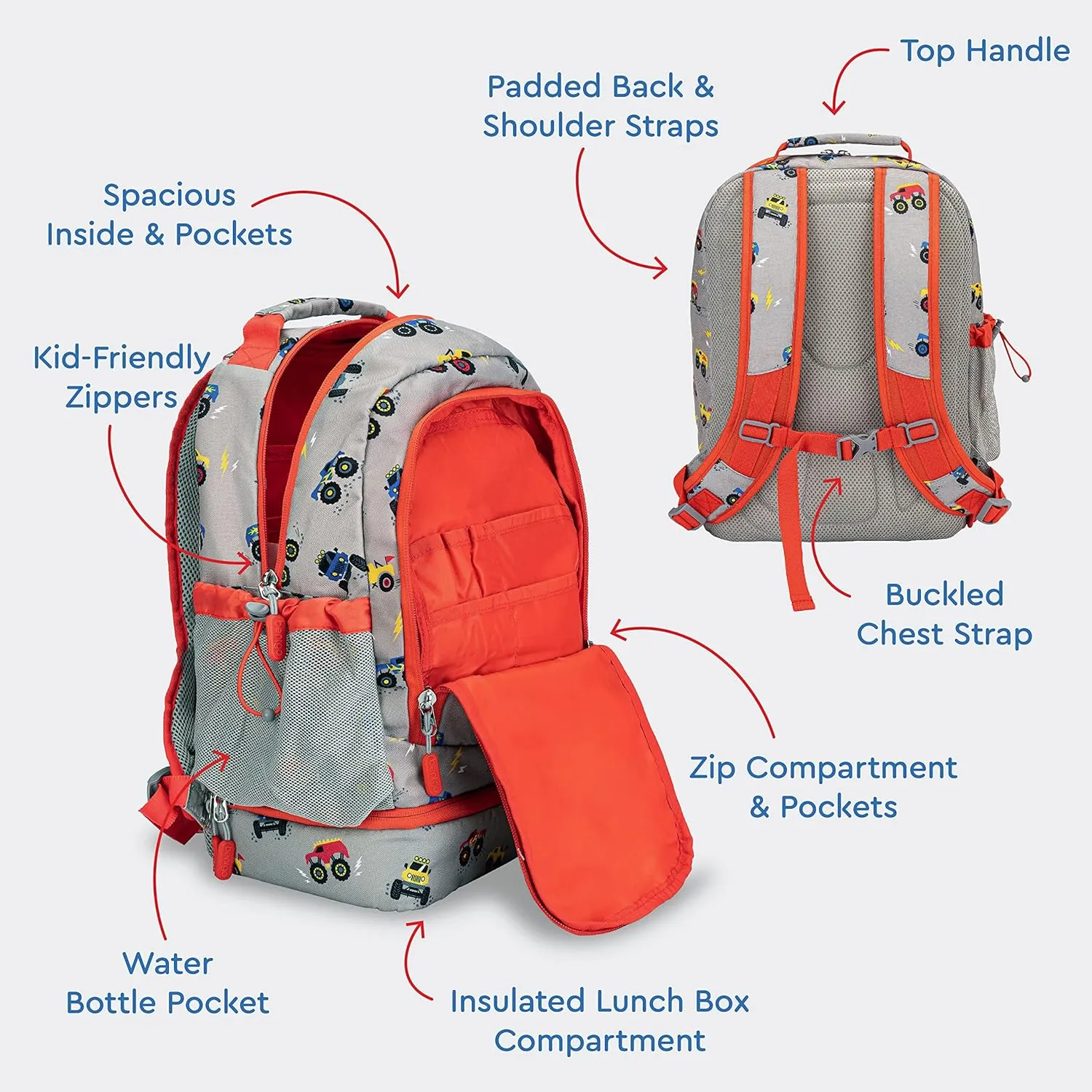 Bentgo Kids Prints 2-in-1 Backpack & Insulated Lunch Bag