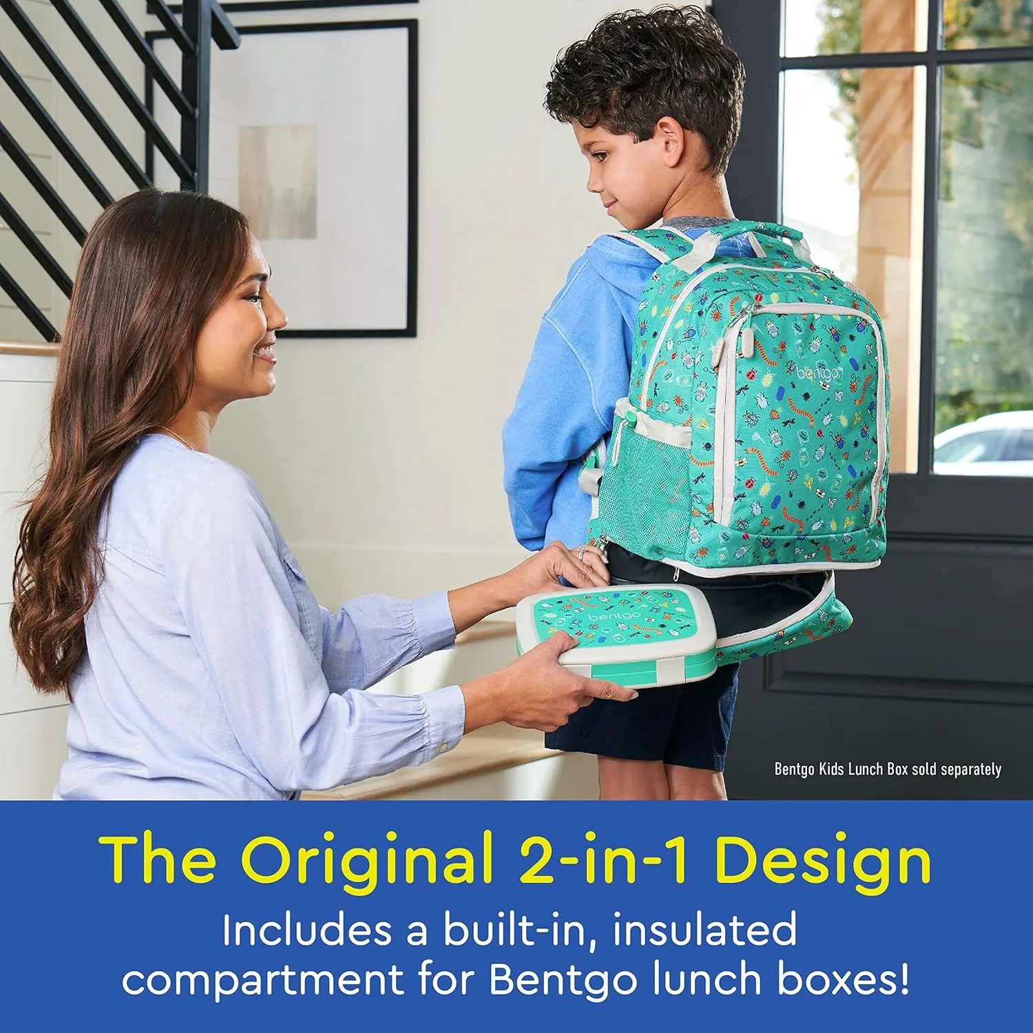 Bentgo Kids Prints 2-in-1 Backpack & Insulated Lunch Bag
