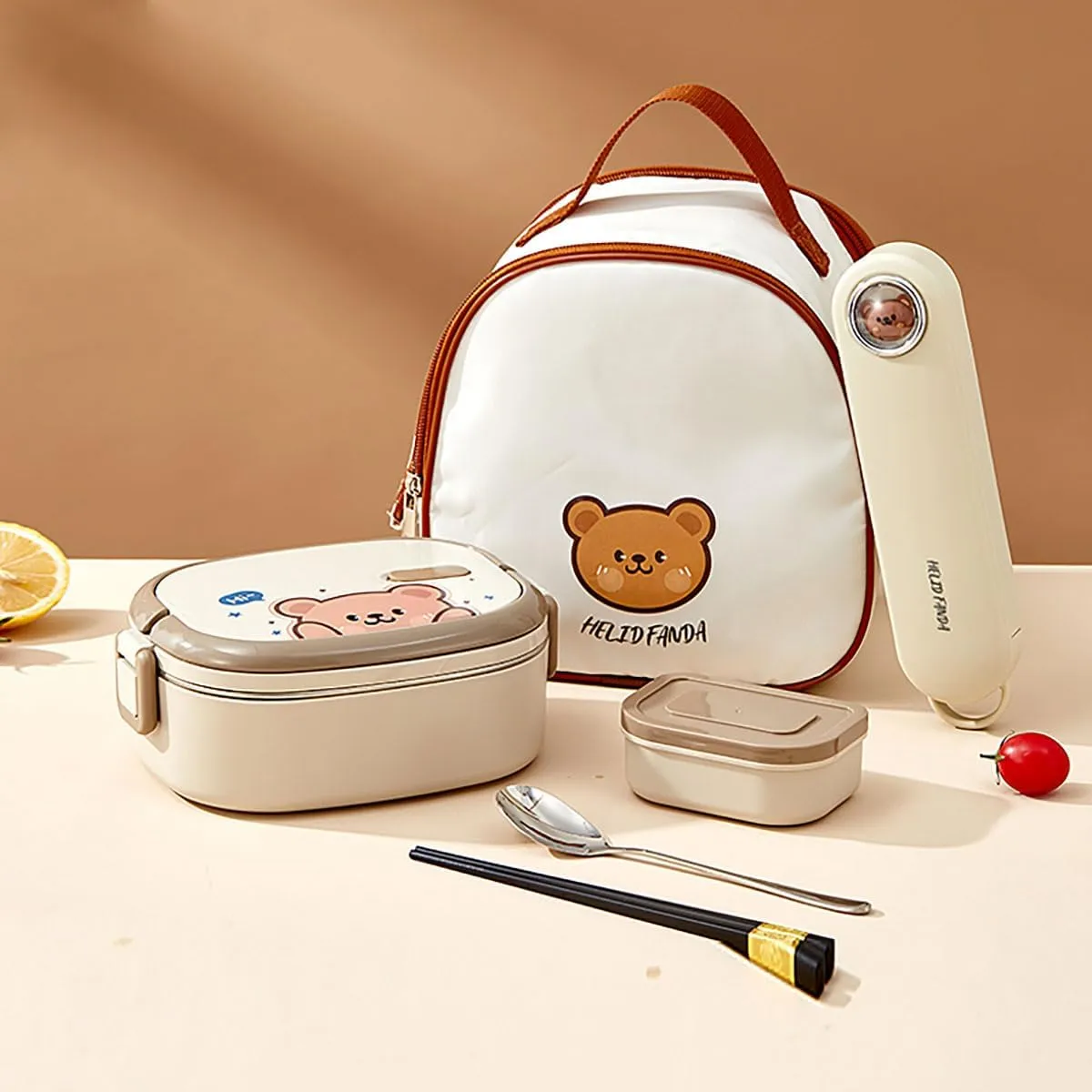 Bento Box Stainless Steel Lunch Boxes Stackable Lunch Container with Bag & Cutlery Leakproof Food Container for Women Adults Bento Boxes for Travel Office