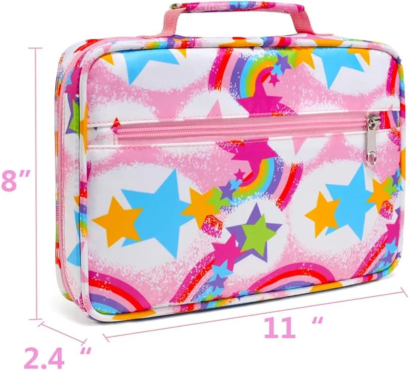 Bible Cover Case Carrier Carrying Bag with Handles for Women Floral Pattern Flower Print