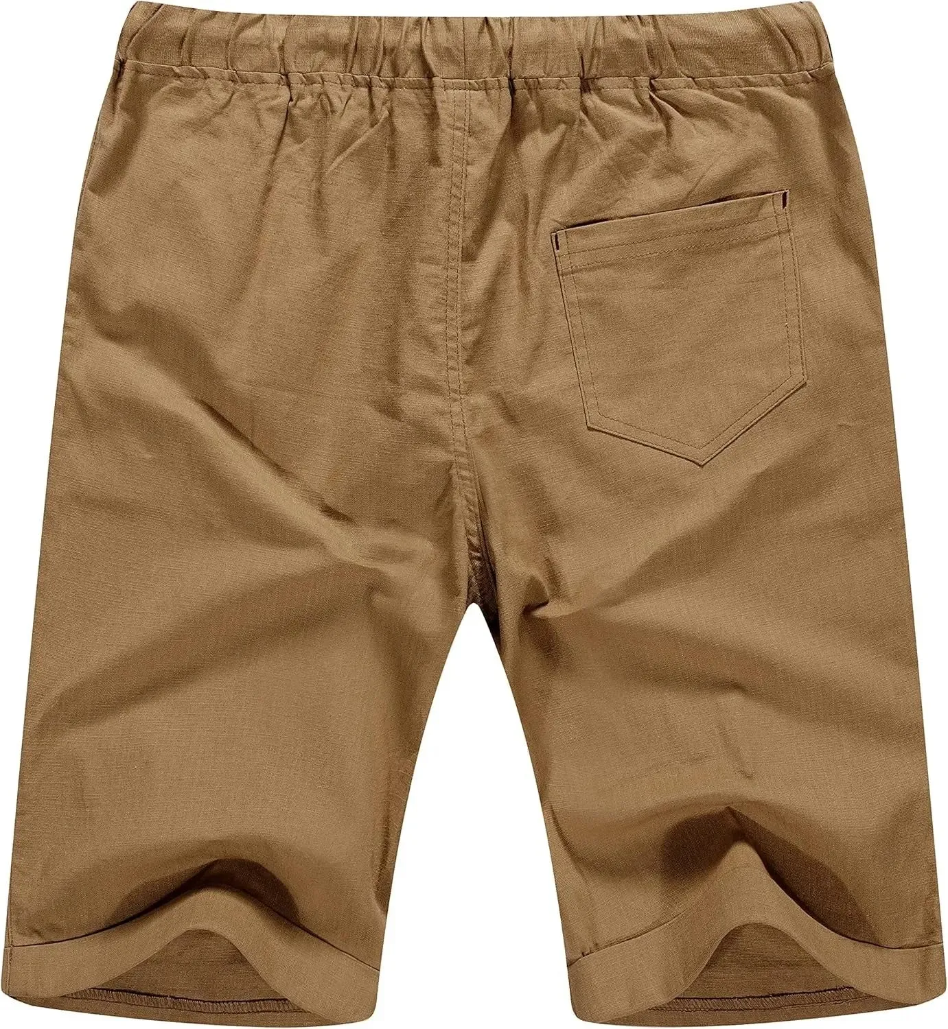 Big Men's Plus Size Linen Drawstring Shorts