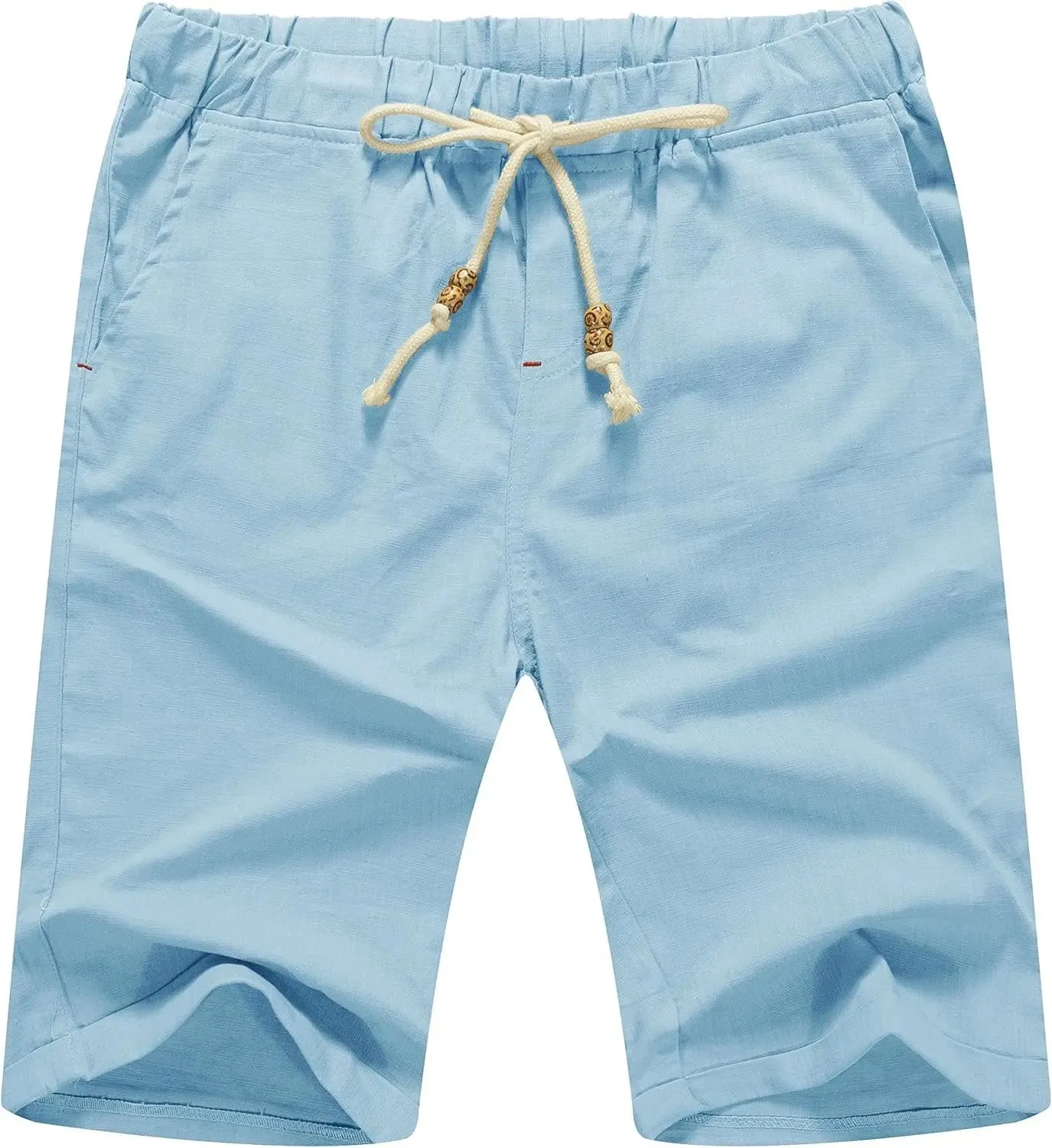 Big Men's Plus Size Linen Drawstring Shorts