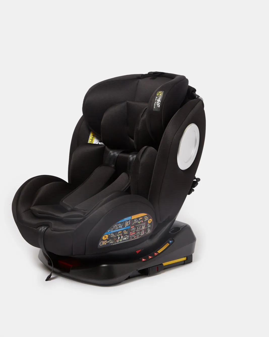 Black Kids 4 Level Reclining Car Seat