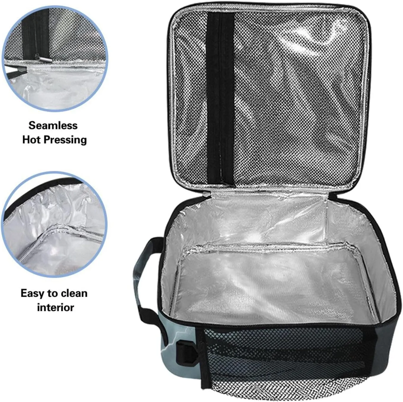 Black Tornado Lightning Road Lunch Box for Girls Boys Insulated Lunch Bag with Adjustable Shoulder Strap Kids Thermal Tote Bags Cooler School Travel Picnic