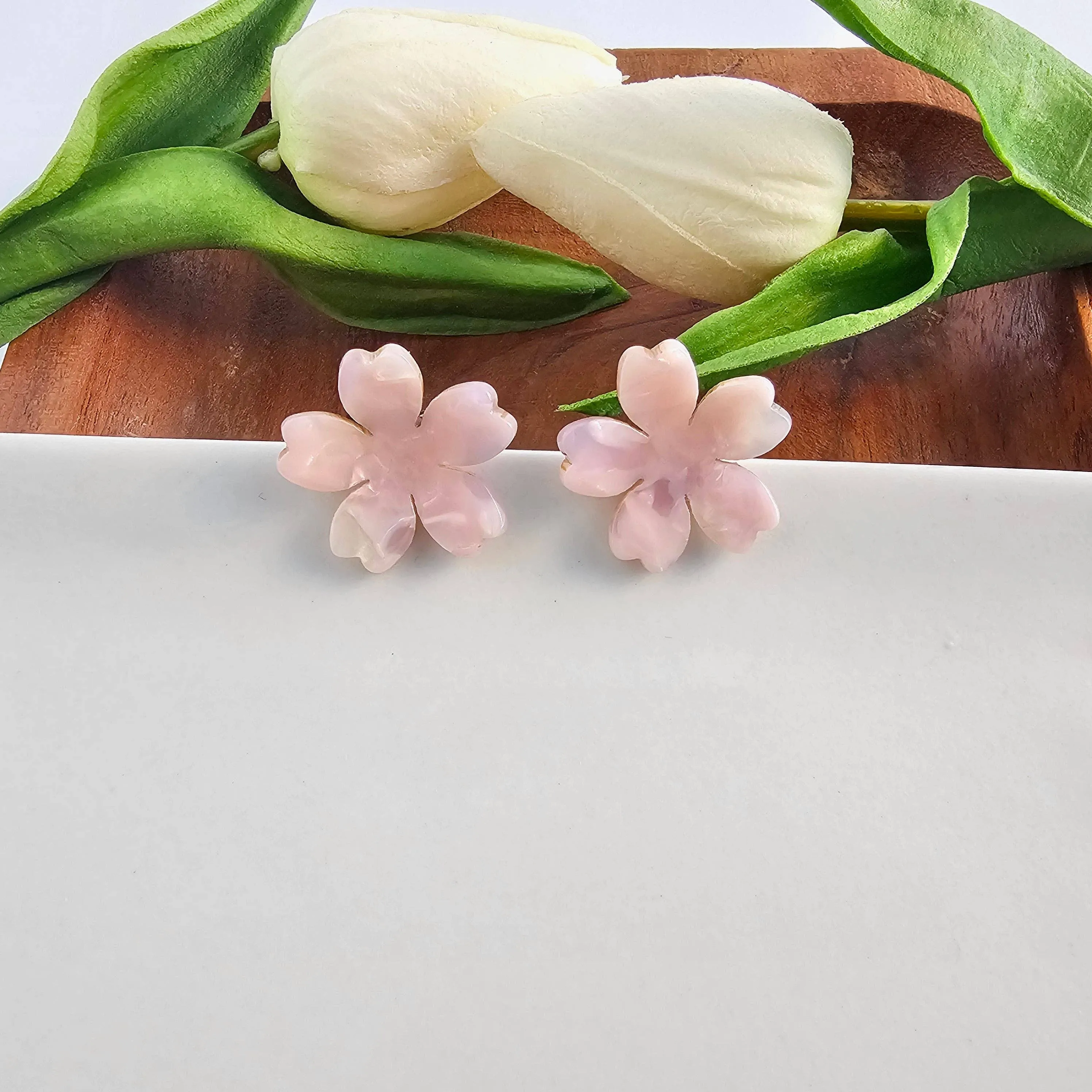 Blossom Pink Stud Earrings