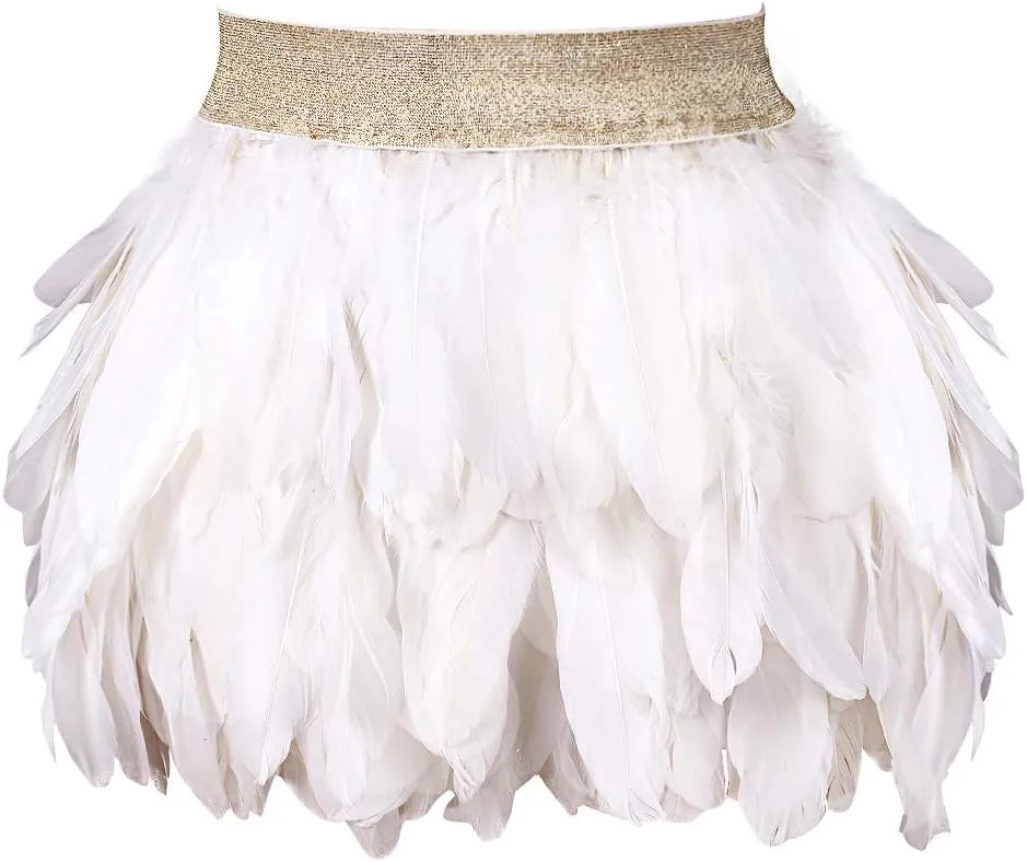BODY CAGE Feminine Plumage Skirt Masquerade Festival Dance Costume
