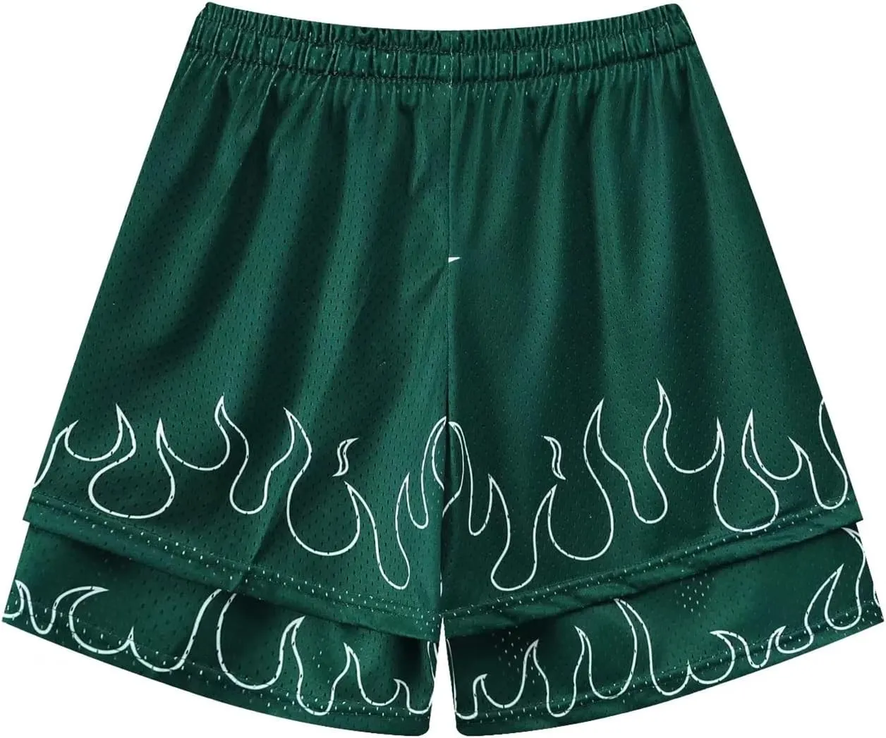 BOOMLEMON Men's Basketball Shorts Gym Workout Athletic Running Shorts Mesh Graphic Print Casual Short Pants