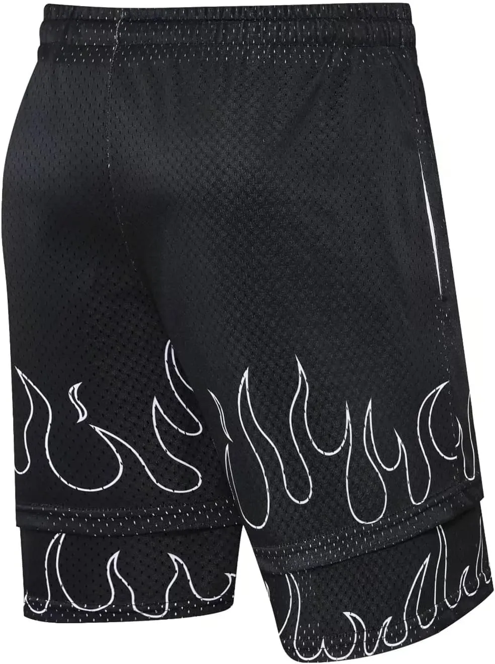 BOOMLEMON Men's Basketball Shorts Gym Workout Athletic Running Shorts Mesh Graphic Print Casual Short Pants