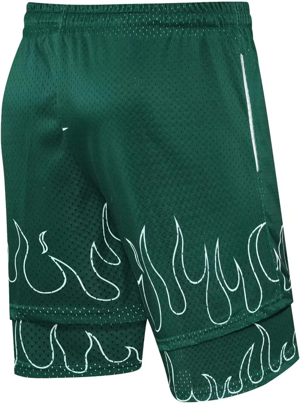 BOOMLEMON Men's Basketball Shorts Gym Workout Athletic Running Shorts Mesh Graphic Print Casual Short Pants