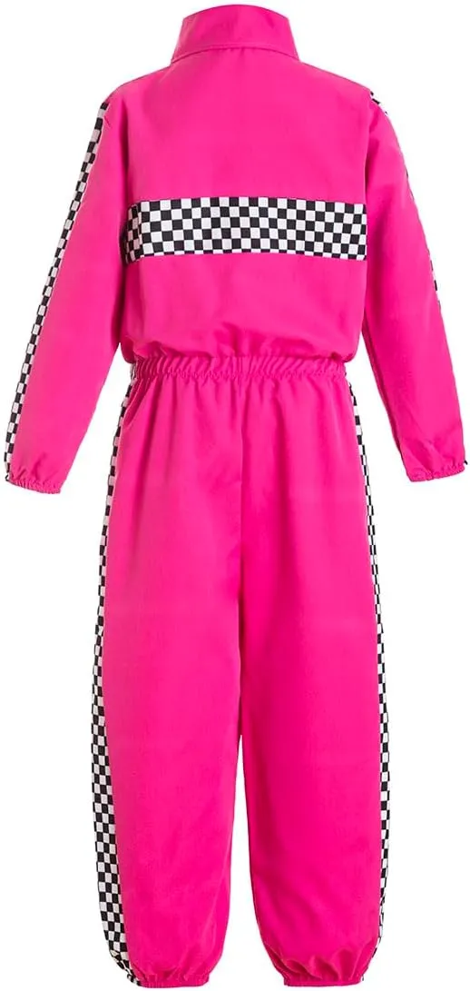 Boy Girl Kid Racer Uniform Costume Kids Racing Jumpsuits Race Car Driver Suit