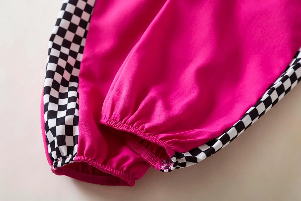 Boy Girl Kid Racer Uniform Costume Kids Racing Jumpsuits Race Car Driver Suit
