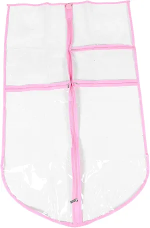 Boys and Girls' Pvc Suit Bag Waterproof Garment Bag for School Dance Travel Makeup Pouch Multiple Pockets