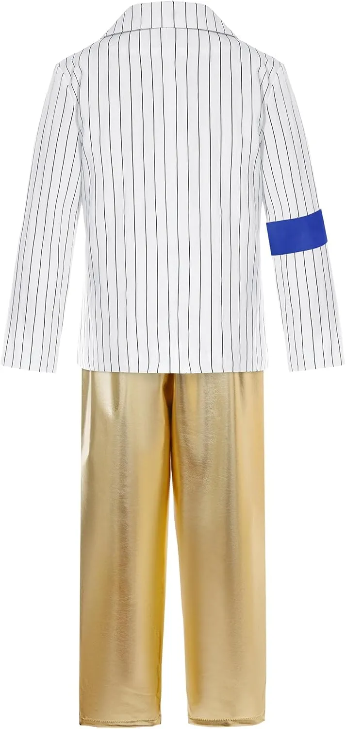 Boys Dance Star Costume Kids 80s 90s Pop Star Stage Outfits Halloween Party Dress Up