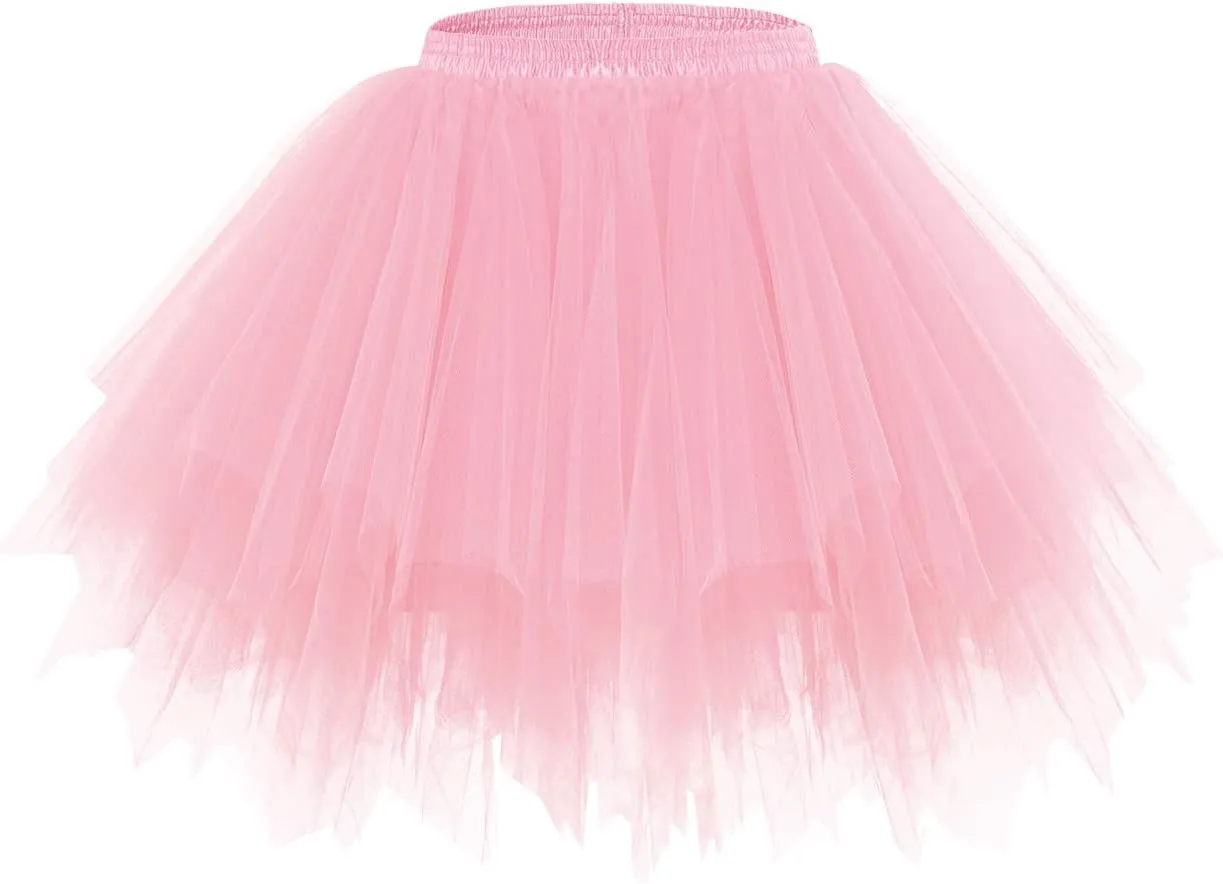 Bridesmay Women's Tutu Skirt 2025 50s Vintage Ballet Bubble Dance Skirts for Cosplay Party