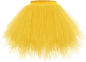 Bridesmay Women's Tutu Skirt 2025 50s Vintage Ballet Bubble Dance Skirts for Cosplay Party
