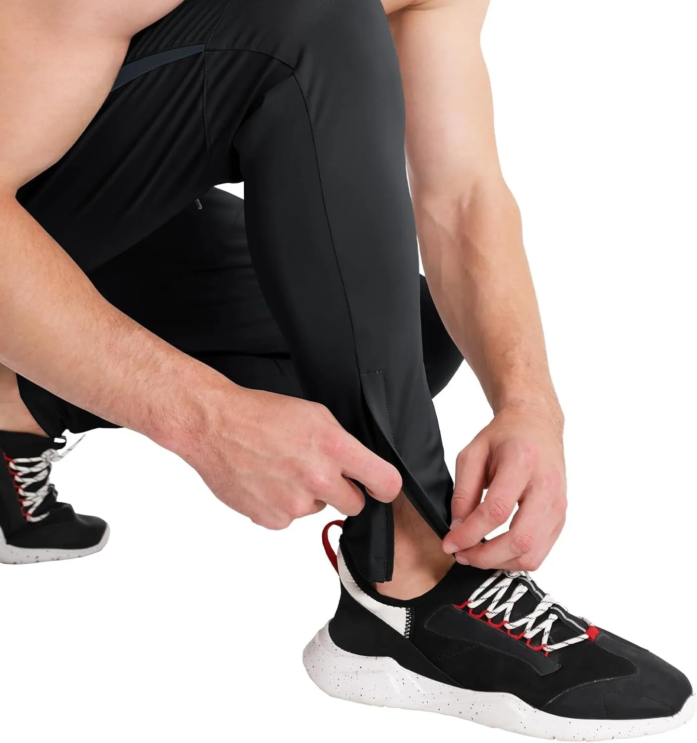 BROKIG Mens Tapered Gym Joggers,Men's Lightweight Jogging Pants Quick Dry Casual Athletic Running Workout with Pockets