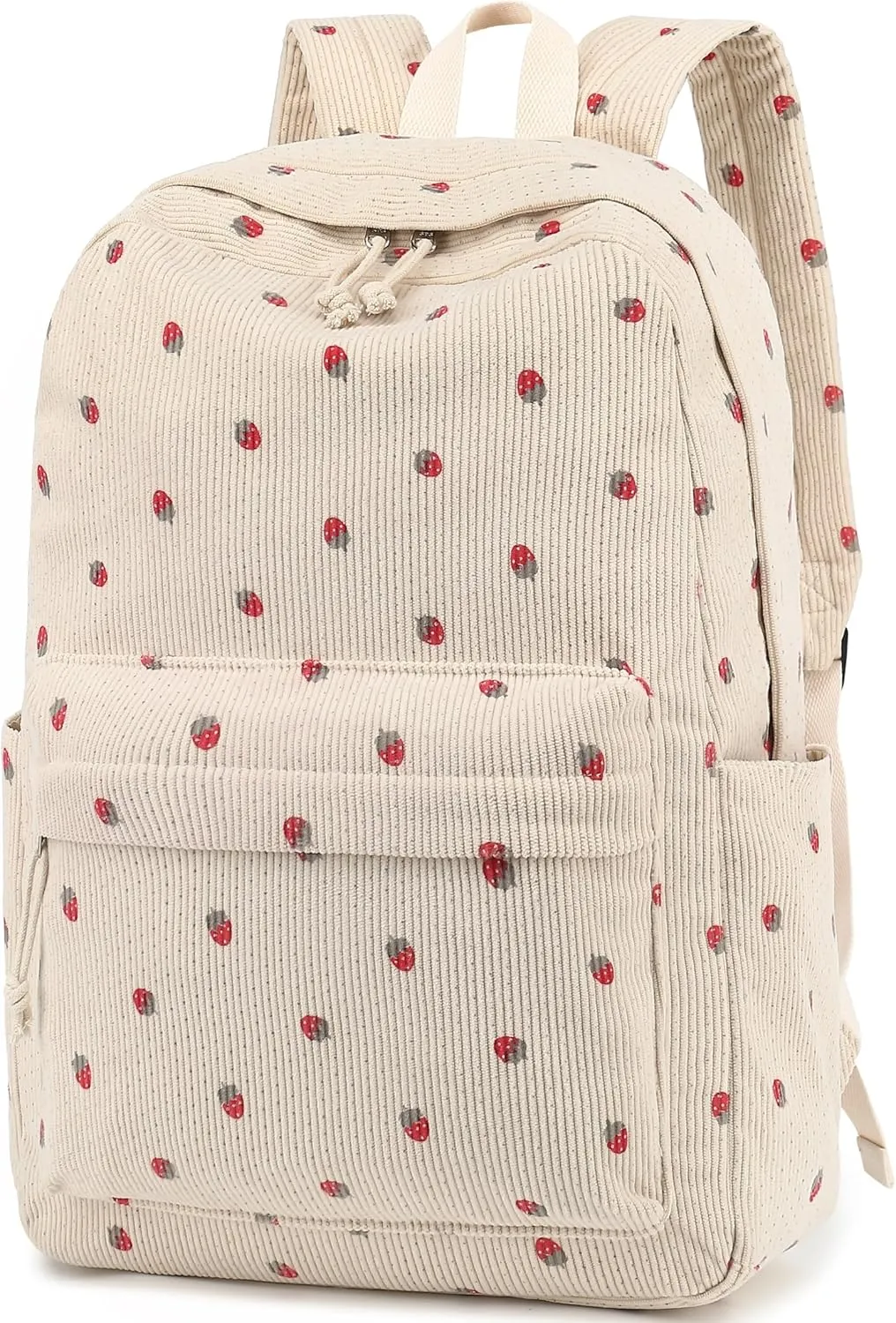 BTOOP School Backpack for Teens Large Corduroy Bookbag Lightweight Girls Boys Casual High School College 17 inch Laptop Travel Bag