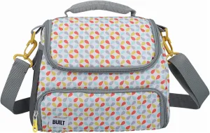 Built Insulated Lunch Bag with 'The Stylist' Design, Polyester, Grey/White, 11.5 x 17 x 24 cm