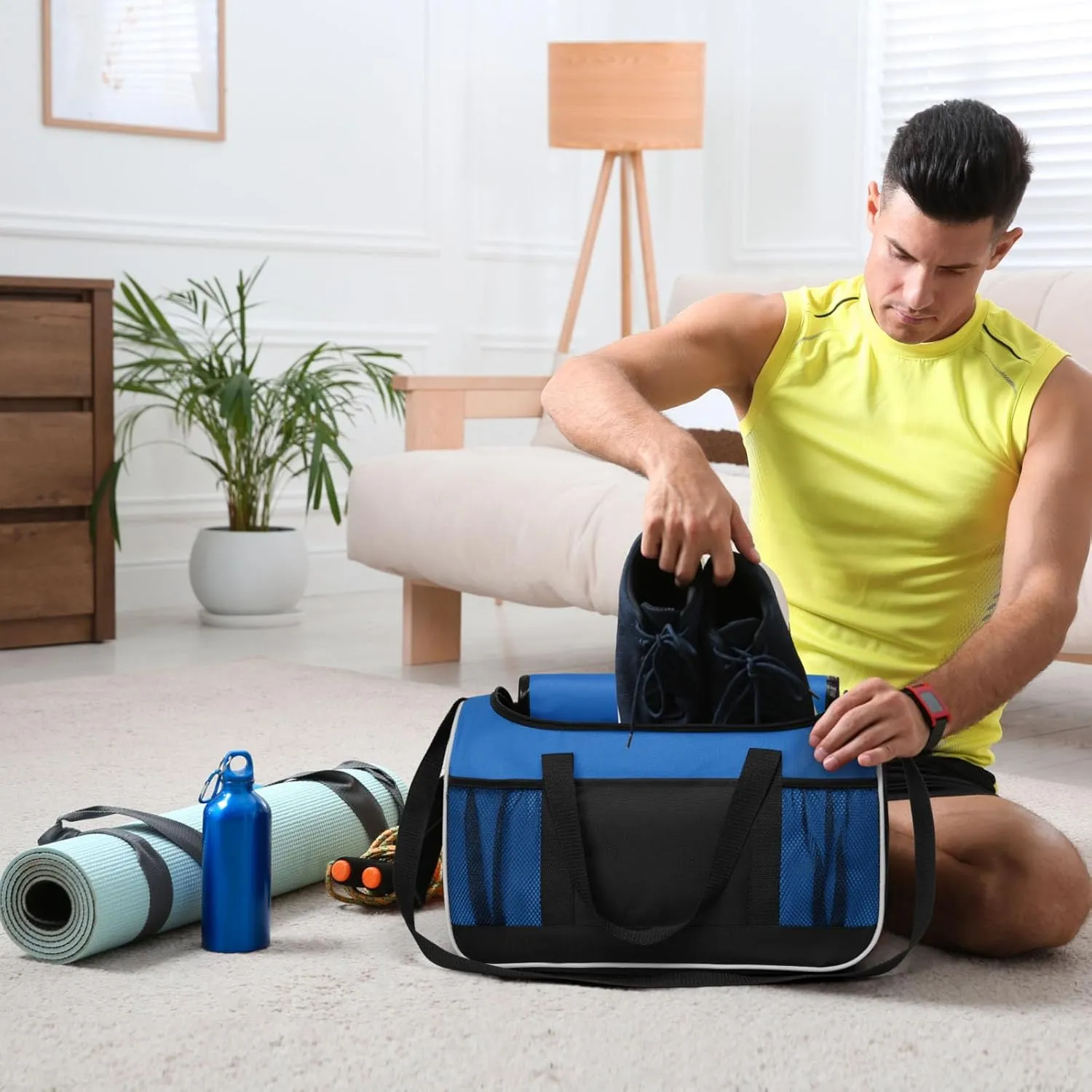 BuyAgain Duffle Bag, 17" Small Travel Carry On Sport Duffel Gym Bag.