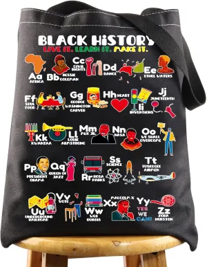 BWKTOP Black History Month Tote Bag - African Girls Bag Gifts
