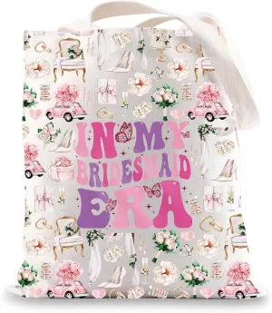BWWKTOP Bridesmaid Tote Bag Bridesmaid Proposal Gifts In My Bridesmaid Era Bridesmaids Shoulder Bag Bridesmaids Wedding Gift