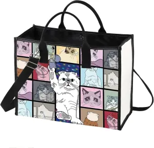 BWWKTOP Cat Tour Tote Bag Singer Concert Inspired Gifts Singer Concert Tour Gifts Music Inspired Shoulder Bag